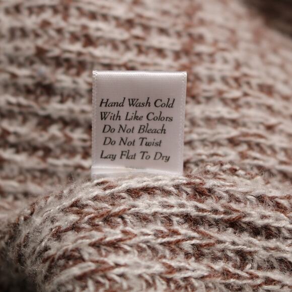 Pink Lily Oversized Colorblock Striped Chunky Knit Balloon Sleeve Sweater Size M - Picture 7 of 8